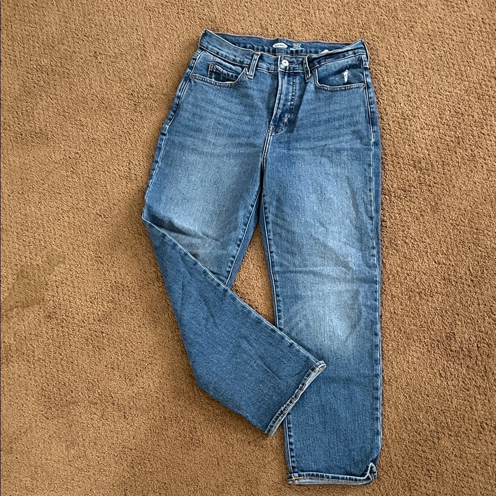 Old Navy Women's Straight Leg Blue Jeans